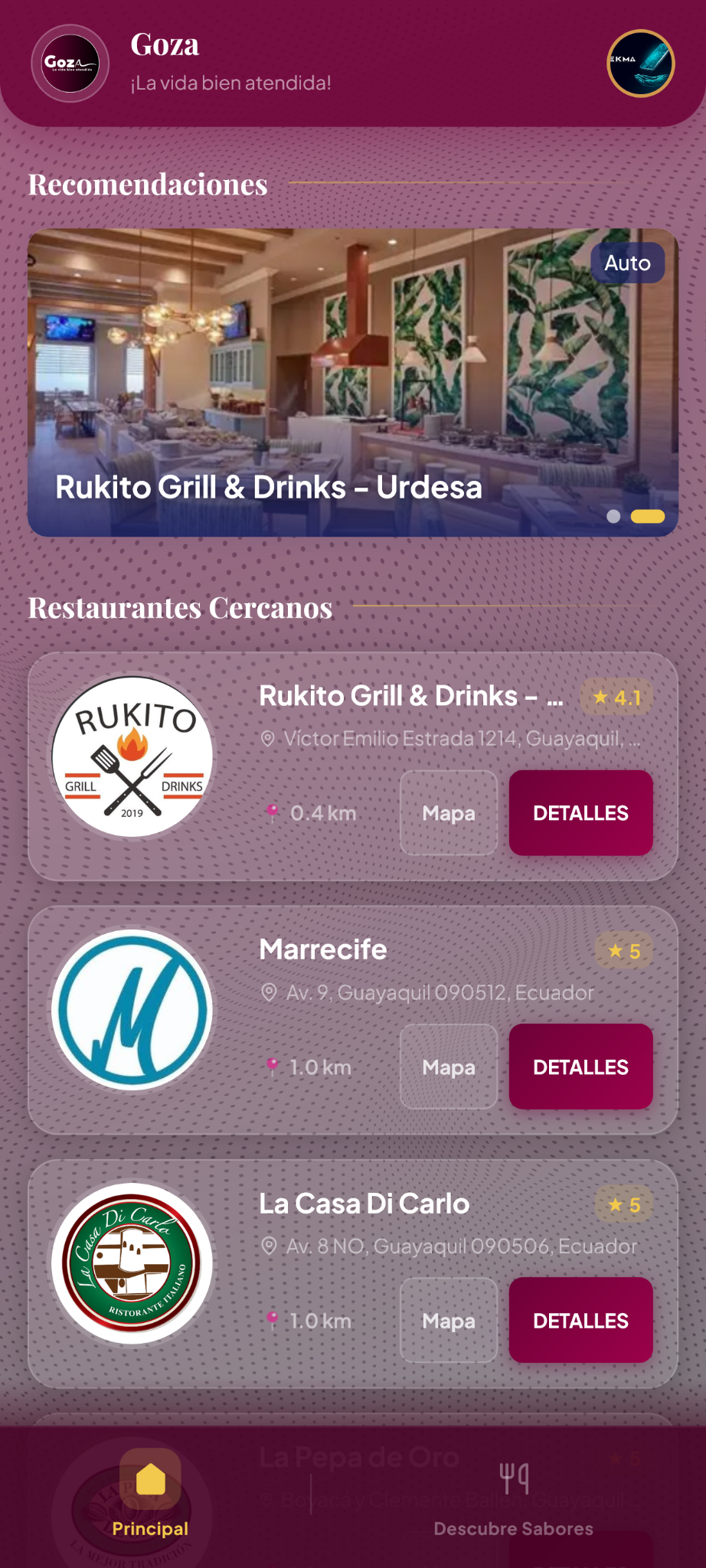 Spots gourmet